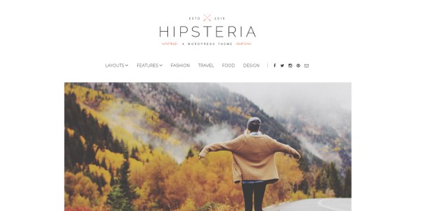 Las mejores plantillas de WordPress Premium: Hipsteria